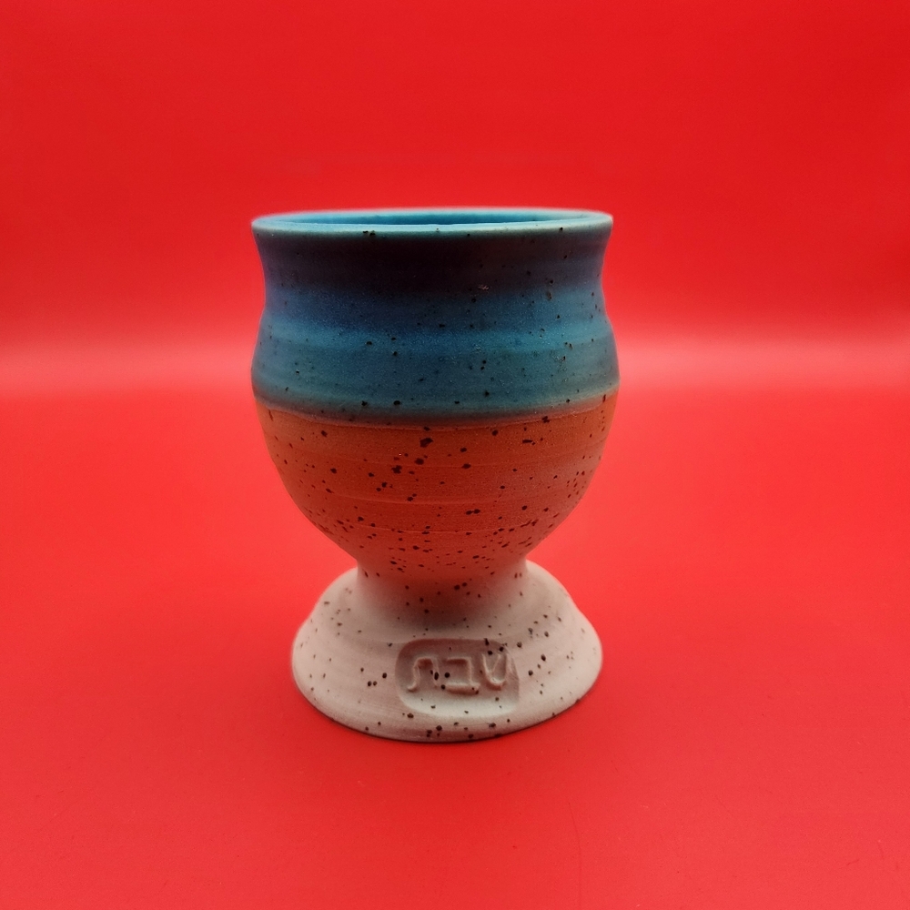 Studio Pottery Artist Sign Small Ceramic Ceremonial Goblet